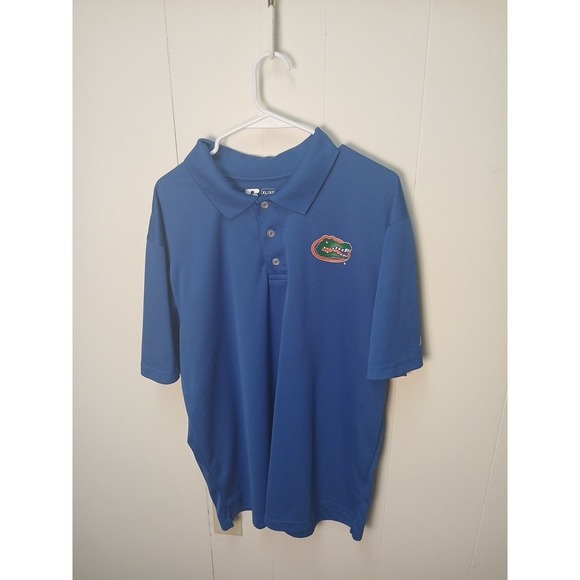 Russell Athletic Other - Florida Gators UF Russell Mens Polo Shirt Blue Short Sleeve Top XL